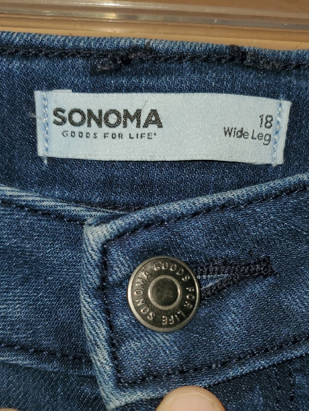 Sonoma Goods For Life high-rise wide-leg crop jeans - Picture 2 of 3